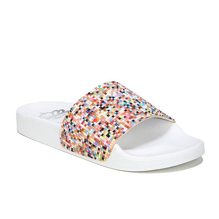 Fergalicious Kandace Women's Slide Sandals, Size: 5, White