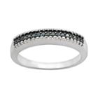 Sterling Silver 1/7-ct. T.w. Blue Diamond Ring, Women's, Size: 7