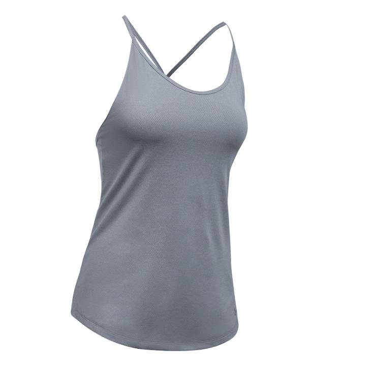 Women's Under Armour Speed Stride Tank, Size: Large, Dark Grey