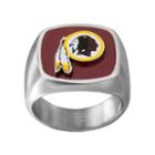 Men's Stainless Steel Washington Redskins Ring, Size: 10, Silver