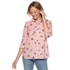 Women's Sonoma Goods For Life&trade; Essential Poplin Shirt, Size: Small, Light Pink