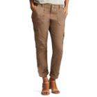 Petite Lee Brinley Modern Fit Cargo Pants, Women's, Size: 4 Petite, Dark Grey