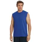 Men's Champion Classic Jersey Muscle Tee, Size: Medium, Med Blue
