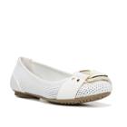 Dr. Scholl's Frankie Women's Buckle Ballet Flats, Size: Medium (7.5), White