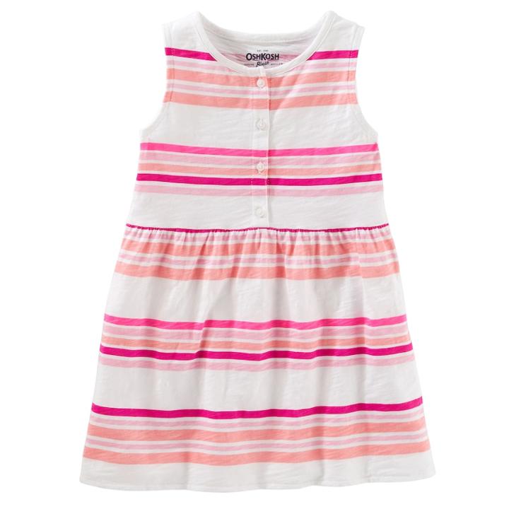 Girls 4-12 Oshkosh B'gosh&reg; Striped Tunip Top, Size: 7, Pink Stripe