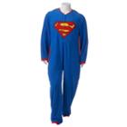 Big & Tall Dc Comics Superman Microfleece Union Suit With Cape, Men's, Size: Xl Tall, Blue