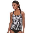 Women's Nike Ikat Tankini Top, Size: Small, Black