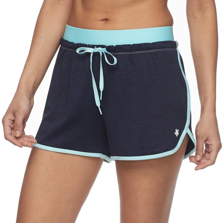 Women's Tek Gear&reg; Exposed Elastic Shorts, Size: Large, Dark Blue