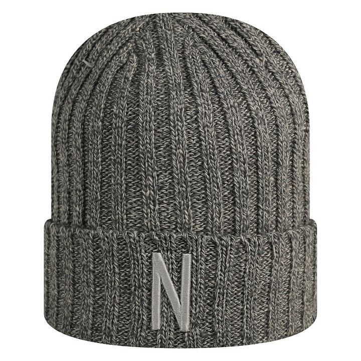 Adult Top Of The World Nebraska Cornhuskers Two Below Beanie, Med Grey