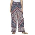 Juniors' Mason & Belle Paisley Wide-leg Palazzo Pants, Girl's, Size: Medium, Dark Blue