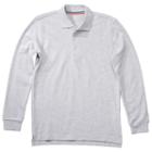 Boys 4-20 French Toast School Uniform Long-sleeve Pique Polo, Boy's, Size: 4-5, Light Grey