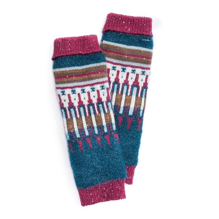 Women's Muk Luks Arm Warmers, Size: Fits Most, Turquoise/blue (turq/aqua)