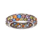 Sophie Miller Lab-created Blue Spinel & Cubic Zirconia Ring, Women's, Size: 7, Multicolor