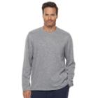 Men's Croft & Barrow&reg; Fleece Crewneck Tee, Size: Medium, Med Grey