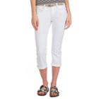 Juniors' Unionbay Winnie Stretch Twill Capris, Girl's, Size: 11, White