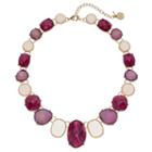 Dana Buchman Graduated Purple Geometric Stone Necklace, Women's, Multicolor