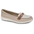 Grasshoppers Windham Women's Slip-on Boat Shoes, Size: 7.5 Wide, Lt Beige