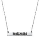 Tampa Bay Buccaneers Sterling Silver Bar Link Necklace, Women's, Size: 18, Grey