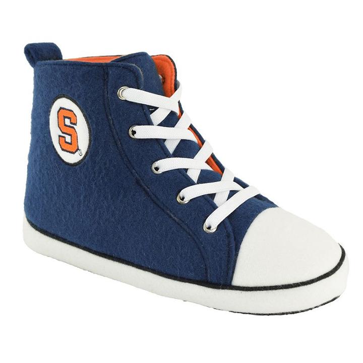 Adult Syracuse Orange Hight-top Sneaker Slippers, Size: Medium, Blue (navy)