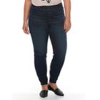 Plus Size Women's Apt. 9&reg; Pull-on Skinny Jean, Size: 22w Short, Dark Blue