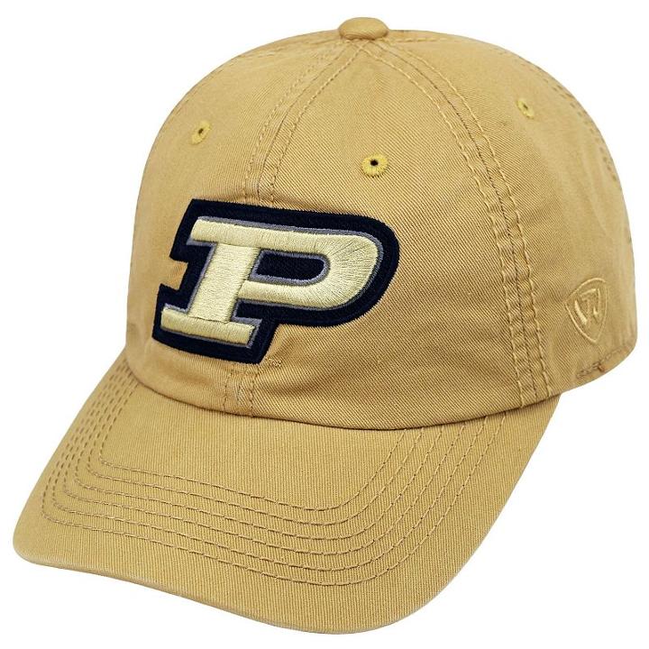 Youth Top Of The World Purdue Boilermakers Adjustable Cap, Men's, Gold