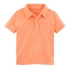 Boys 4-8 Carter's Solid Polo Top, Size: 8, Orange