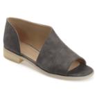 Journee Collection Nakita Women's D'orsay Flats, Size: 5.5 Med, Grey