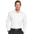 Men's Van Heusen Traveler Bedford Classic-fit Stretch Non-iron Button-down Shirt, Size: Xl, White