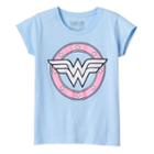 Girls 7-16 Dc Comics Wonder Woman Logo Graphic Tee, Girl's, Size: Large, Light Blue