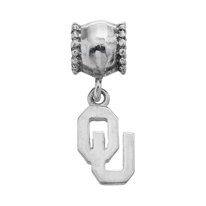 Dayna U Sterling Silver Oklahoma Sooners Team Logo Charm, Women's, Grey