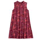 Girls 7-16 & Plus Size Mudd&reg; Patterned Mockneck Dress, Size: 16, Red