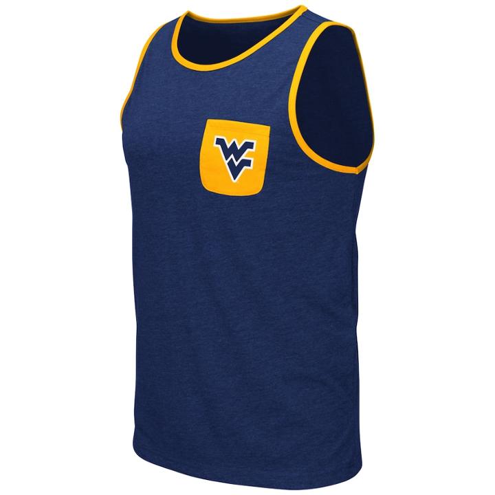 Men's Colosseum West Virginia Mountaineers Tank Top, Size: Xxl, Dark Blue