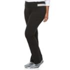 Juniors' Plus Size So&reg; Colorblock Skinny Bootcut Yoga Pants, Teens, Size: 1xl, Black