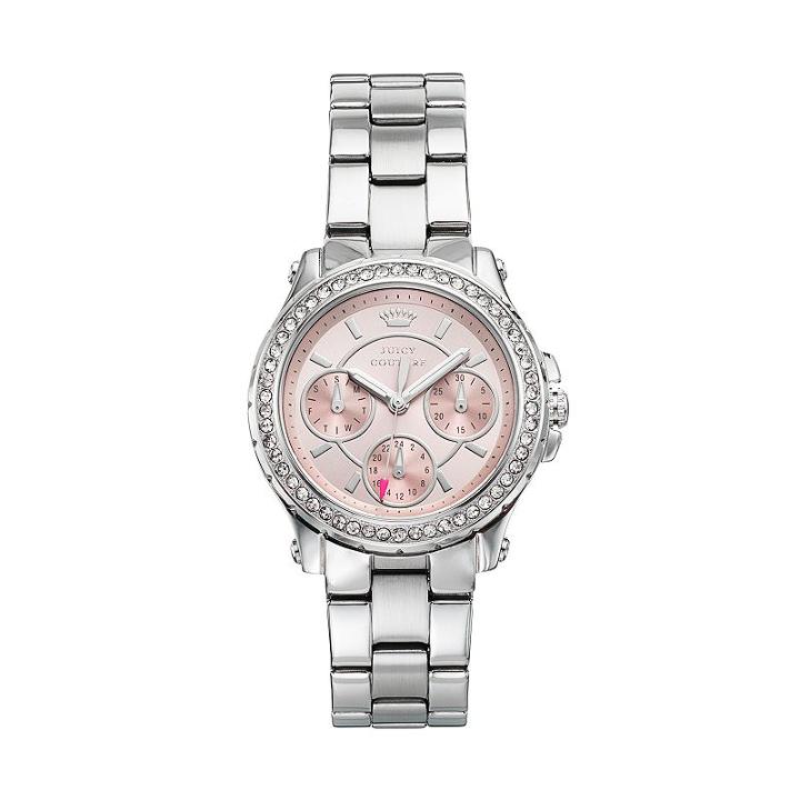 Juicy Couture Pedigree Stainless Steel Women's Watch - 1901104, Size: Medium, Silver