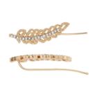 Lc Lauren Conrad Nickel Free Pave Leaf Climber Earrings, Women's, Gold