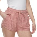 Juniors' So&reg; Dolphin Hem Soft Shorts, Teens, Size: Small, Brt Pink
