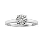 Diamond Brilliance Sterling Silver 1/8-ct. T.w. Diamond Ring, Women's, Size: 8, White
