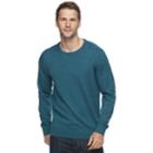 Men's Sonoma Goods For Life&trade; Coolmax Classic-fit Crewneck Sweater, Size: Large, Turquoise/blue (turq/aqua)