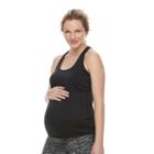 Maternity A:glow Mesh Workout Tank, Women's, Size: S-mat, Black