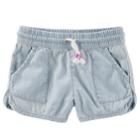 Girls 4-12 Oshkosh B'gosh&reg; Denim Dolphin Shorts, Size: 4-5, Blue