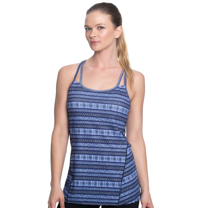 Women's Gaiam Shine Yoga Tank, Size: Medium, White Oth