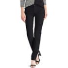 Petite Chaps Four-way Stretch Mid-rise Pants, Women's, Size: 12p-short, Black