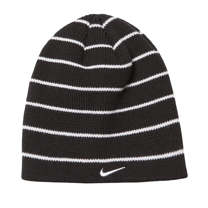 Nike Striped Beanie - Boys, Size: 8-20, Grey (charcoal)