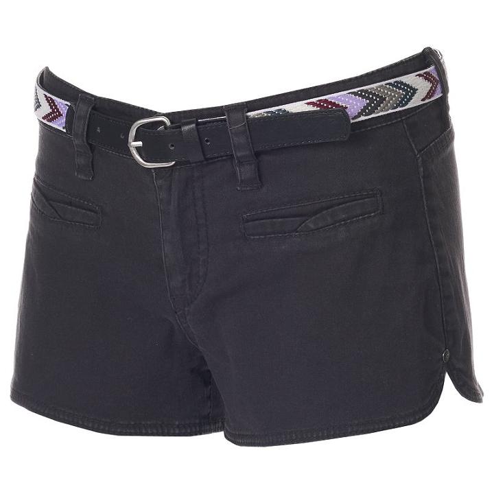 Juniors' Unionbay Layla Solid Shortie Shorts, Girl's, Size: 5, Black