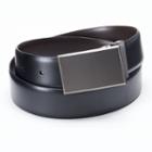 Apt. 9&reg; Pattern Plaque Reversible Leather Belt - Men, Size: 30, Black