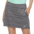 Women's Nike Dry Printed Golf Skort, Size: Xs, Med Grey