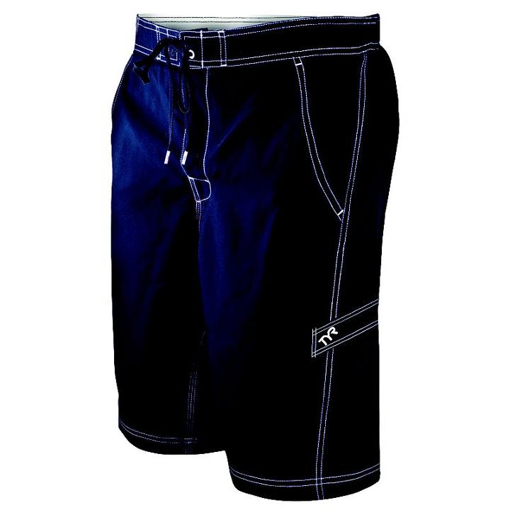 Men's Tyr Solid Board Shorts, Size: Medium, Dark Blue