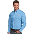 Men's Antigua North Carolina Tar Heels Dynasty Button Down Shirt, Size: Medium, Blue