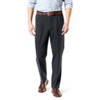 Men's Dockers&reg; Signature Khaki Lux Classic-fit Stretch Pleated Pants D3, Size: 42x34, Grey (charcoal)