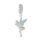 Disney Tinker Bell Sterling Silver Charm, Women's, Green